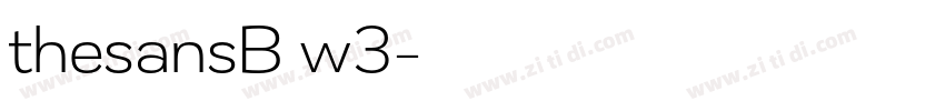 thesansB w3字体转换